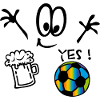 Regenbogen Fußball Yes