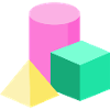 Pastellgeometrie Farbblöcke