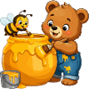 Honey Artist Bear & Bee
