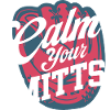 Calm Your Minds Retro Heart Design
