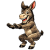 Donkey does sports
