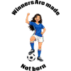 Sieg im Mädchenfußball in Aktion
