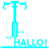 Willkommen Begrüßung - Fahrrad Hallo