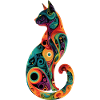 Psychedelische Katze