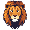 Lion Head Illustration
