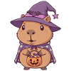 Capybara on Halloween