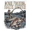 Gone Fishing Back Never Angler Fischer