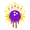 Cool Dripping Bowling Ball