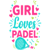 Padel-mädchen Padel-spieler Padel-tennis-geschenk