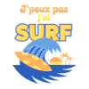 Surf ensoleillé: plage et palmier