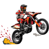 Motocross Jump Illustration