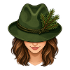 Girl with hunting hat. 2