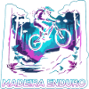 Neon Synthwave Madeira Enduro MTB Jump