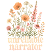 Unreliable Narrator Book Lover Writer