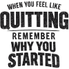 Remember Why You Started