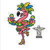 Samba Flamingo with Maracas