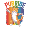 Purride Rainbow Cat Pride Design