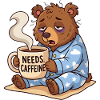 Needs Caffeine Mueder Bear Coffee