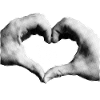 Heart hand with a small turbo