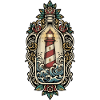 Lighthouse Maritime Bottle Tattoo Retro Sea