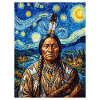 N Navajo Starry Night Portrait