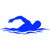 Blue Float Silhouette