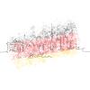 Berliner Skyline Pinselstrich