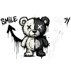 Split Bear Graffiti Kunst