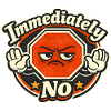Instant No Stop Sign Cartoon