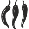 Three Chili Line Art