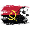 Angola Flagge Fußball used