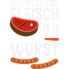 Grillmeister Geschenk Fleisch Wurst & Bier