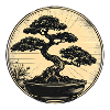 Bonsai im Zen-Kreis