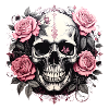 Roses Skull Gothic