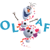 Frozen Olaf Schriftzug Mit Schneemann