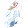 Frozen Elsa Silhouette Mit Schneeflocken