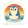 Brave Penguin in Retro Rainbow