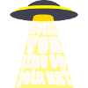 Sci-Fi UFO invitation