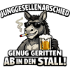 Junggesellenabschied Esel Genug Geritten 