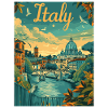 Italy Panorama on the Tiber