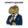 Dino in a suit