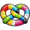 Gourmet-Regenbogenbrezel
