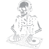 DJ Disco King Skeleton 