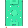 Classic 442 Football Tactical Pitch Design