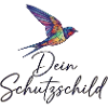 Dein Schutzschild – bunter Geometrie-Vogel