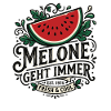Melone Geht Immer Retro Logo