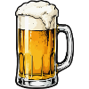 Beer mug illustration with foam