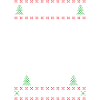 Santa-Einhorn-Hässlicher Weihnachtspullover abtupfen