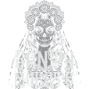 Santa Muerte Skull Bride