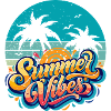 Summer vibes with palm trees
